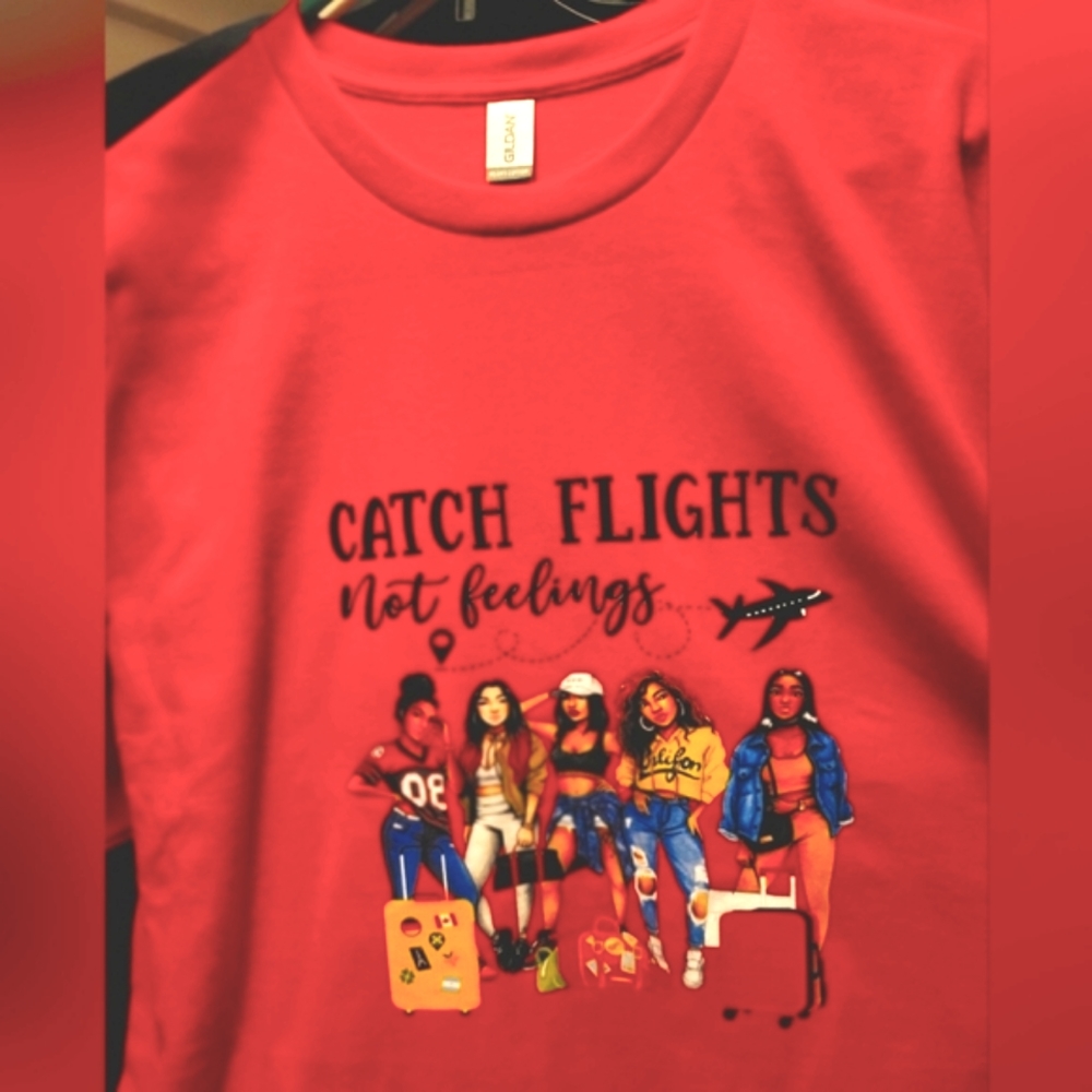 Womens Crew Neck Red